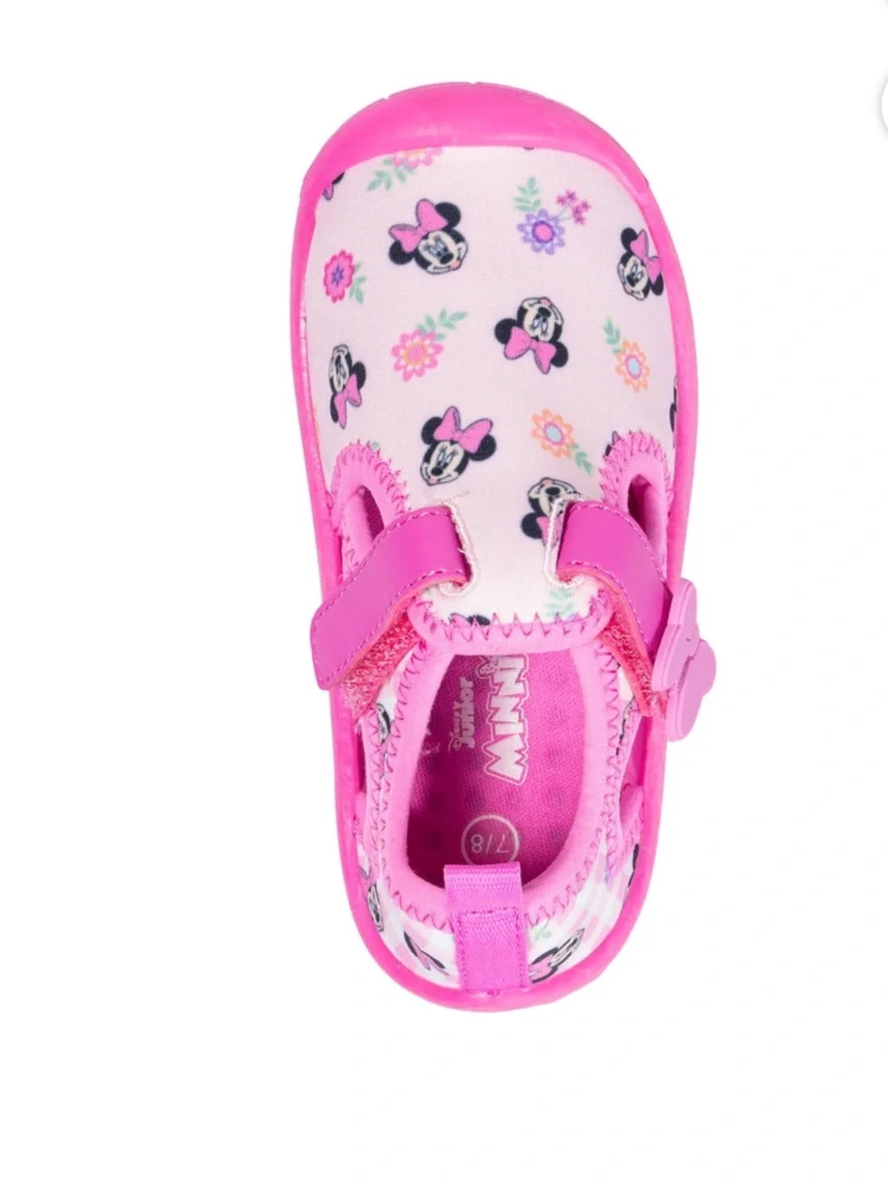 NWT Pink Minnie Mouse Water Shoes size 13/1
